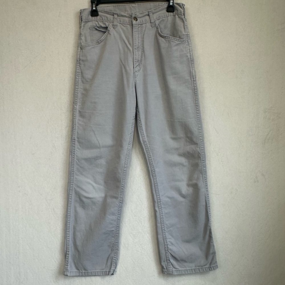 Vintage Come On Strong Women's Straight Fit Light Gray Carpenter Jeans Sz S